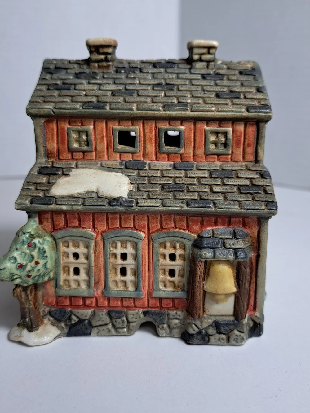 Lot of 2 Dickens Christmas Buildings, 1995 School House & 1990's Village House